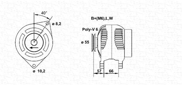 MAGNETI MARELLI Генератор 943356961010